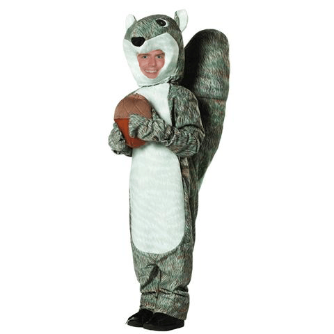 Man in a squirrel costume.