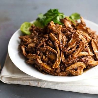 Honey Glazed Crockpot Chicken Adobo - simple pantry ingredients, hardly any hands-on time, 200 calories. | https://trim-fatloss.today