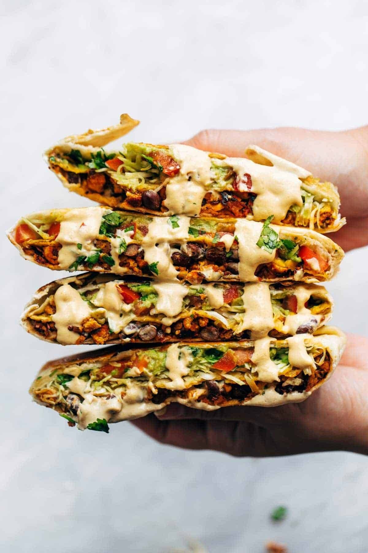 Vegan crunchwrap supreme.