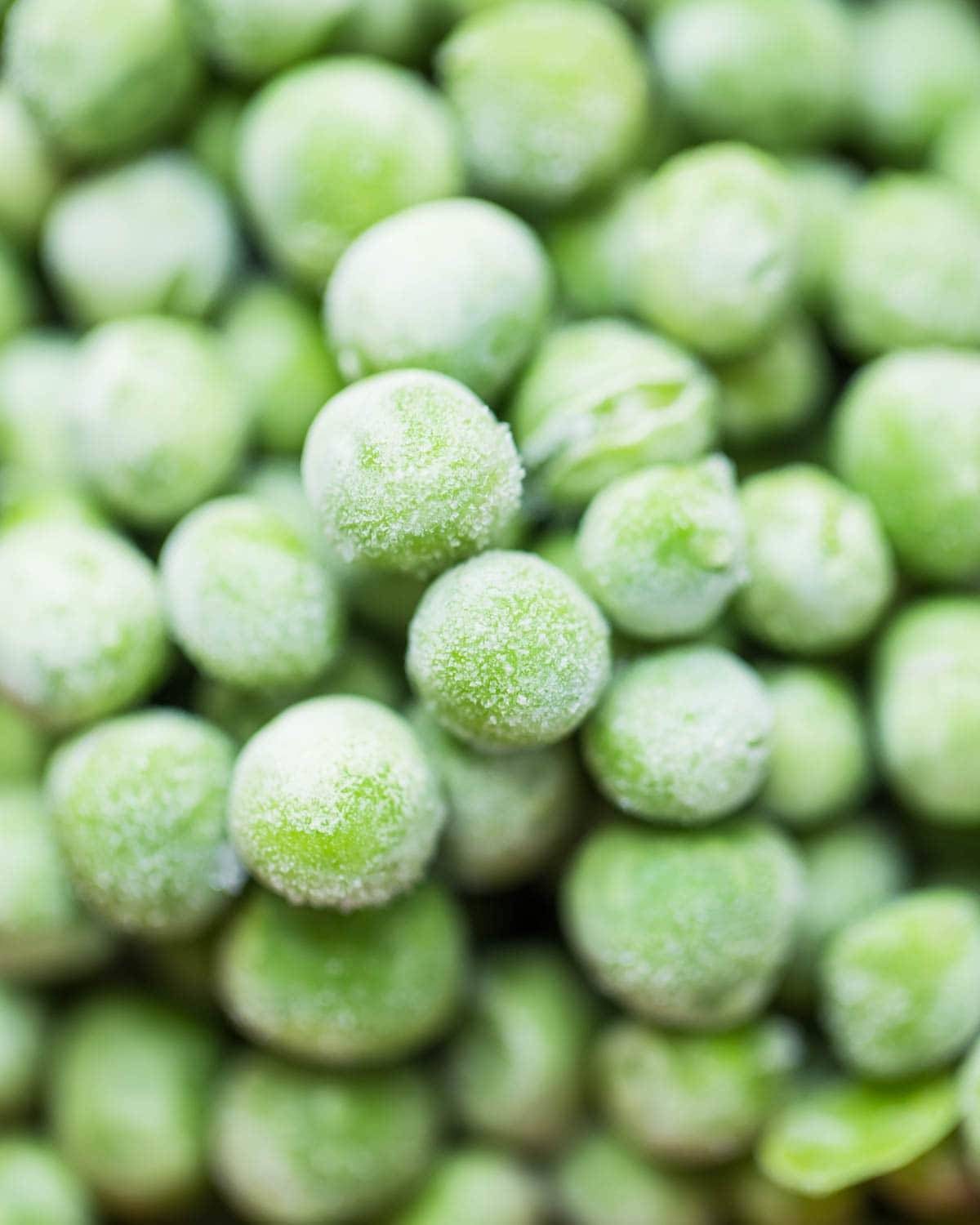 Frozen peas.
