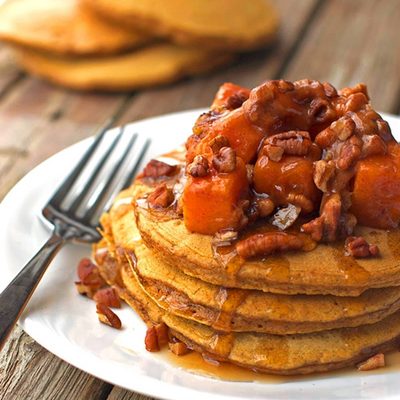 A picture of <span class="fn">Butternut Squash Pecan Pancakes