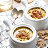 Smoked Salmon Chowder - potatoes and onions, butter and white wine, and that yummy smoked salmon. | pinchofyum.com #salmon #chowder