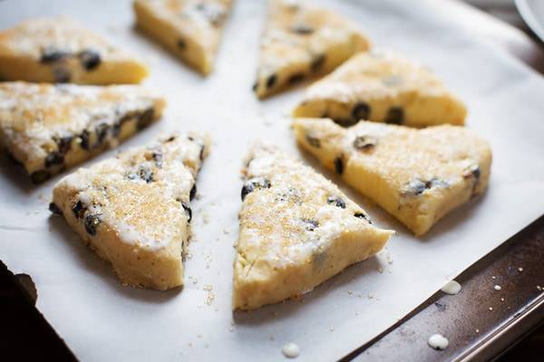 Blueberry Scones unbaked.