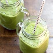 The Most Simple Green Smoothie - naturally sweet and full of green power wth just 4 ingredients. | pinchofyum.com