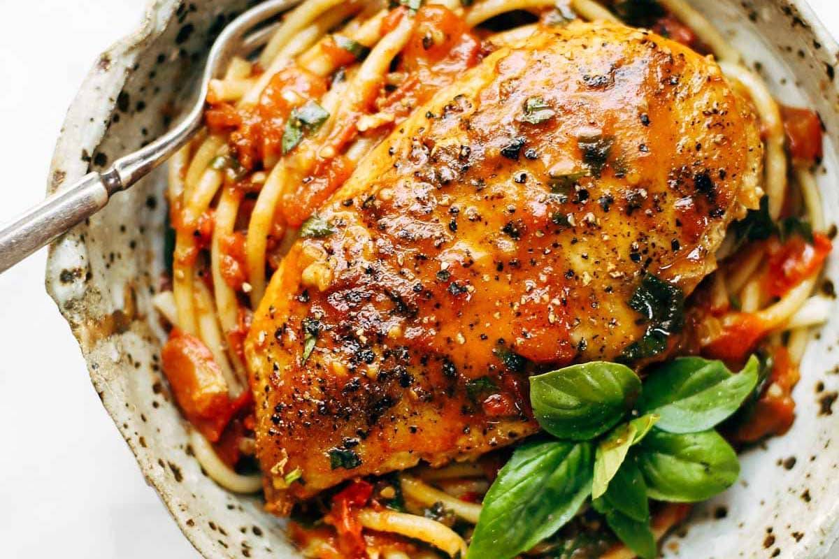 Garlic Basil Chicken.
